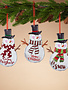 Hanging Metal Snowman Ornament (3-Styles)