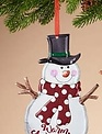 Hanging Metal Snowman Ornament (3-Styles)