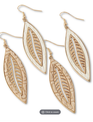 Gold Fern Earrings (2-Styles)