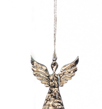 Small Metal Angel Ornament