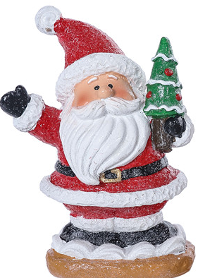Small Glitter Resin Santa (2-Styles)