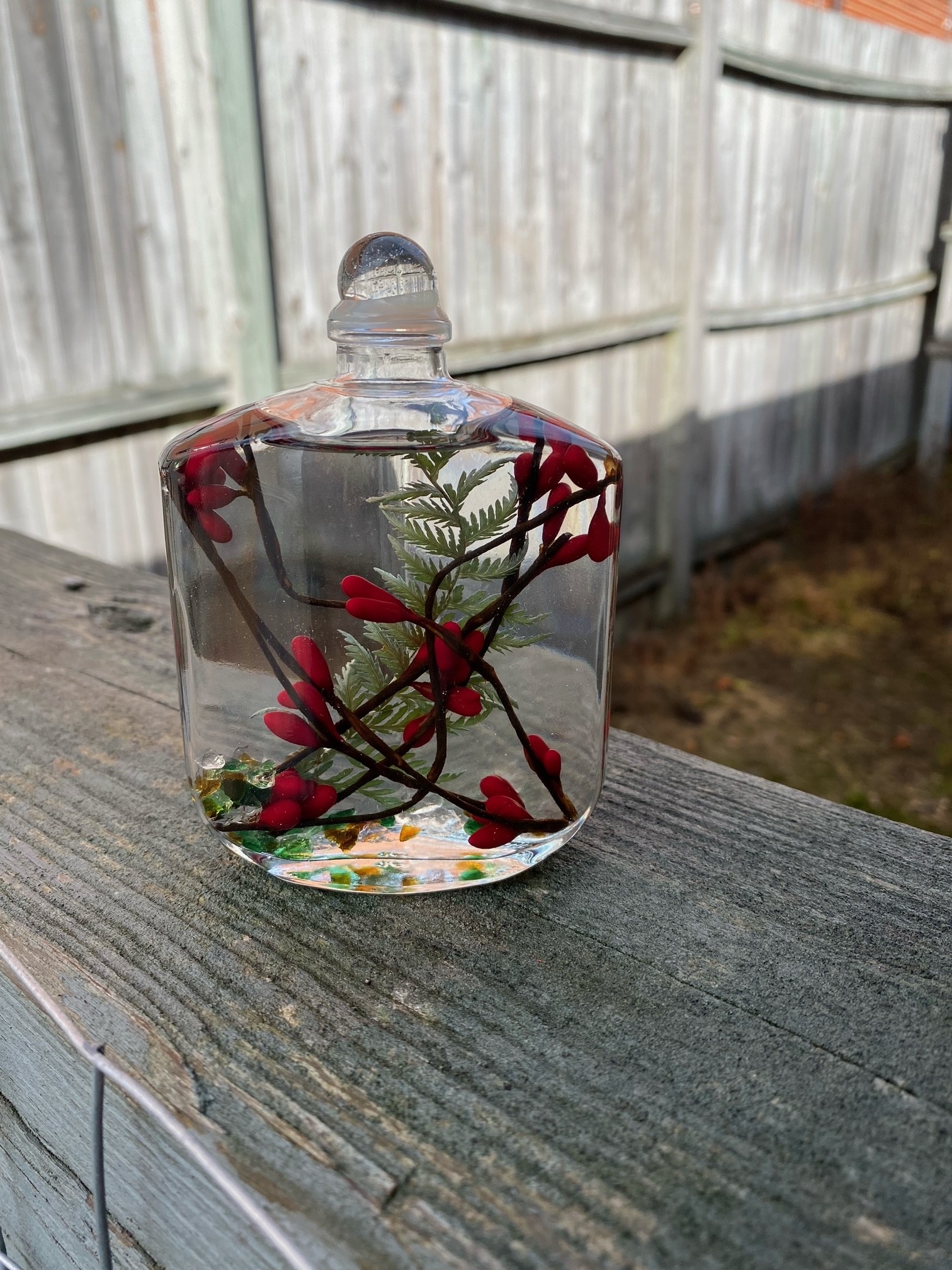 Red Berry Fern Lifetime Candle