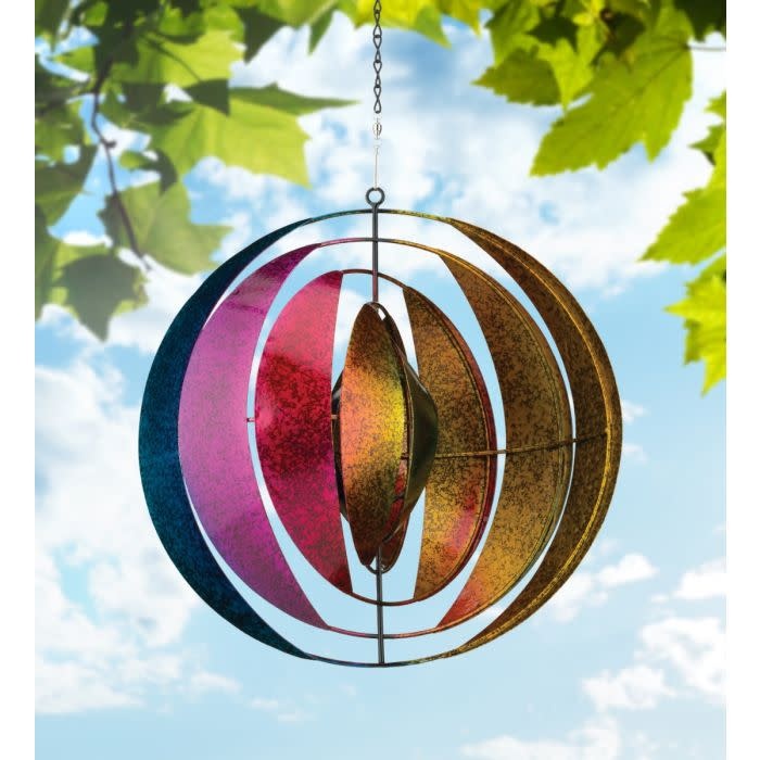 Hanging Ilusion Round Wind Spinner Yard Spinners Fast Shipping The Last Straw