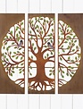 Rustic Tri Panel Tree of Life Wall Art