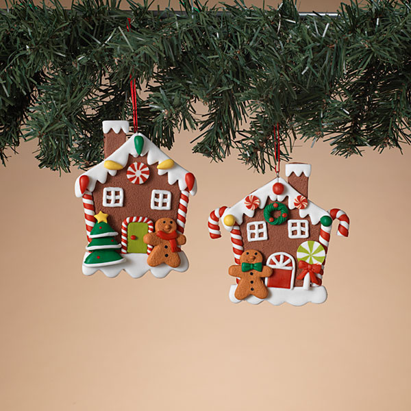 Clay Dough Gingerbread Ornament (2-Styles)