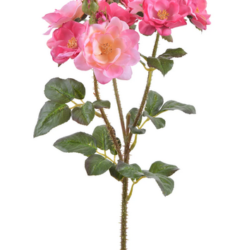 23" Trailing Rose Spray (3-Colors)