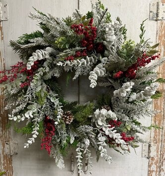 Custom Winter Blessings Wreath