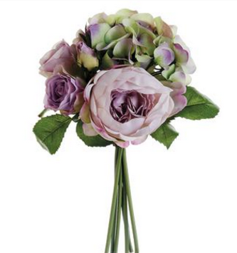 11" Hydrangea Rose Peony Bouquet