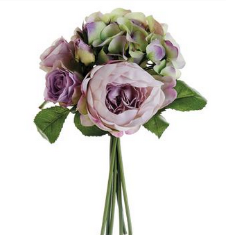 11" Hydrangea Rose Peony Bouquet