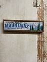 Framed Rectangular Mountain Block Sign (3-Styles)
