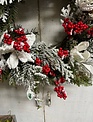 Custom Snowy Magnolia w/ Snowberry Wreath