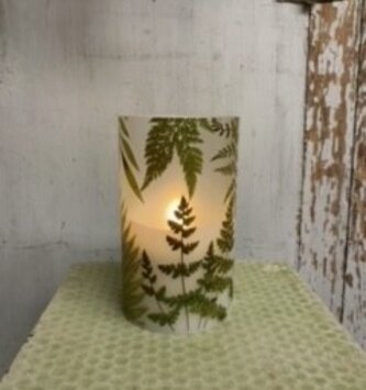 3.5x6 Natural LED Flame Candle (Fern)