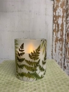 3.5x4 Natural LED Flame Candle (Fern)