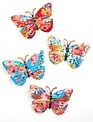 Mini Floral Metal Butterfly (4-Styles)