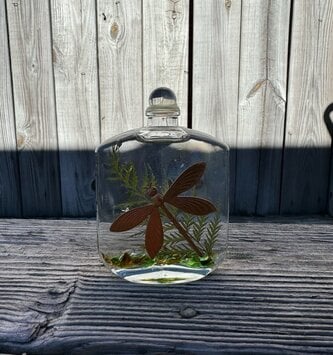 Dragonfly Flask Vase Lifetime Oil Candle