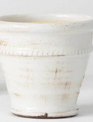 White Distressed Round Container (3-Styles)