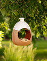 Hanging Pottery Bird Feeder