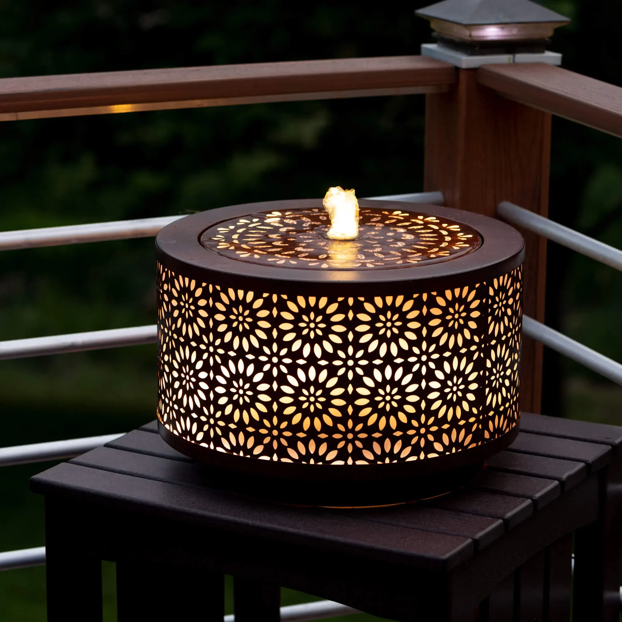 LED Metal Floral Fountain (3-Sizes)