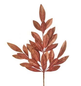 Copper Sparkle Bay Leaf Spray