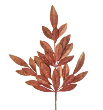 Copper Sparkle Bay Leaf Spray