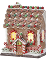 LED Whimsical Gingerbread House w/ Timer