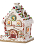 LED Snow Covered Gingerbread House w/ Timer