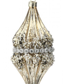 Gold Beaded Finial Ornament