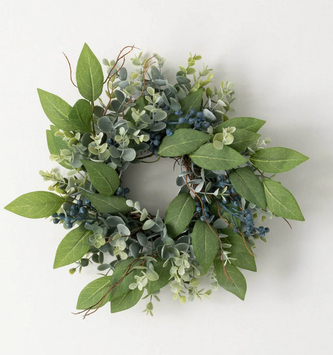 Eucalyptus & Blueberry Candle Ring