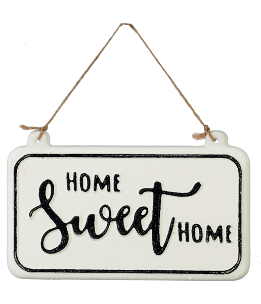 Black & White Hanging Inpirational Sign (4-Styles)