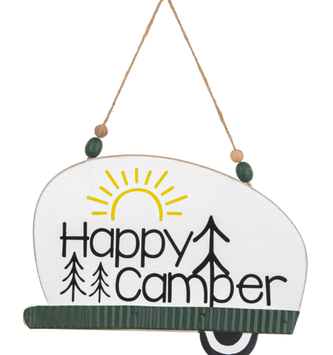 Hanging Happy Camper Sign