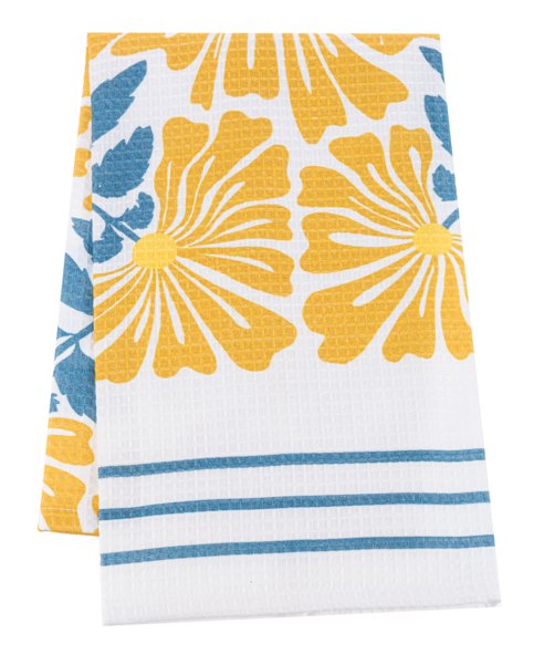 Wildflower Waffle Weave Tea Towel (2-Styles)