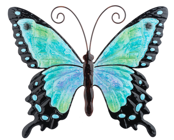 Large Bright Colored Metal Butterfly (3-Styles)