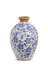 Vintage Blue & White Floral Vase (2-Sizes)