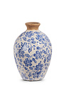 Vintage Blue & White Floral Vase