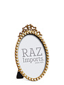 Antiqued Gold & Pearl Picture Frame