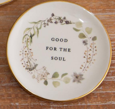 Inspirational Floral Trinket Dish (3-Styles)