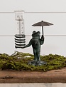 Standing Frog Rain Gauge