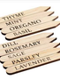 Set of 9 Herb Stakes