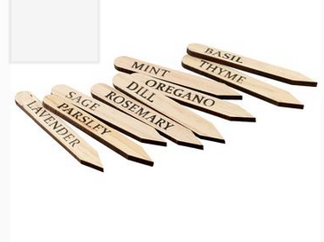 Set of 9 Herb Stakes