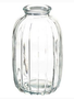 5" Glass Ribbed Vase