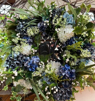 Custom Blue Bliss Wreath