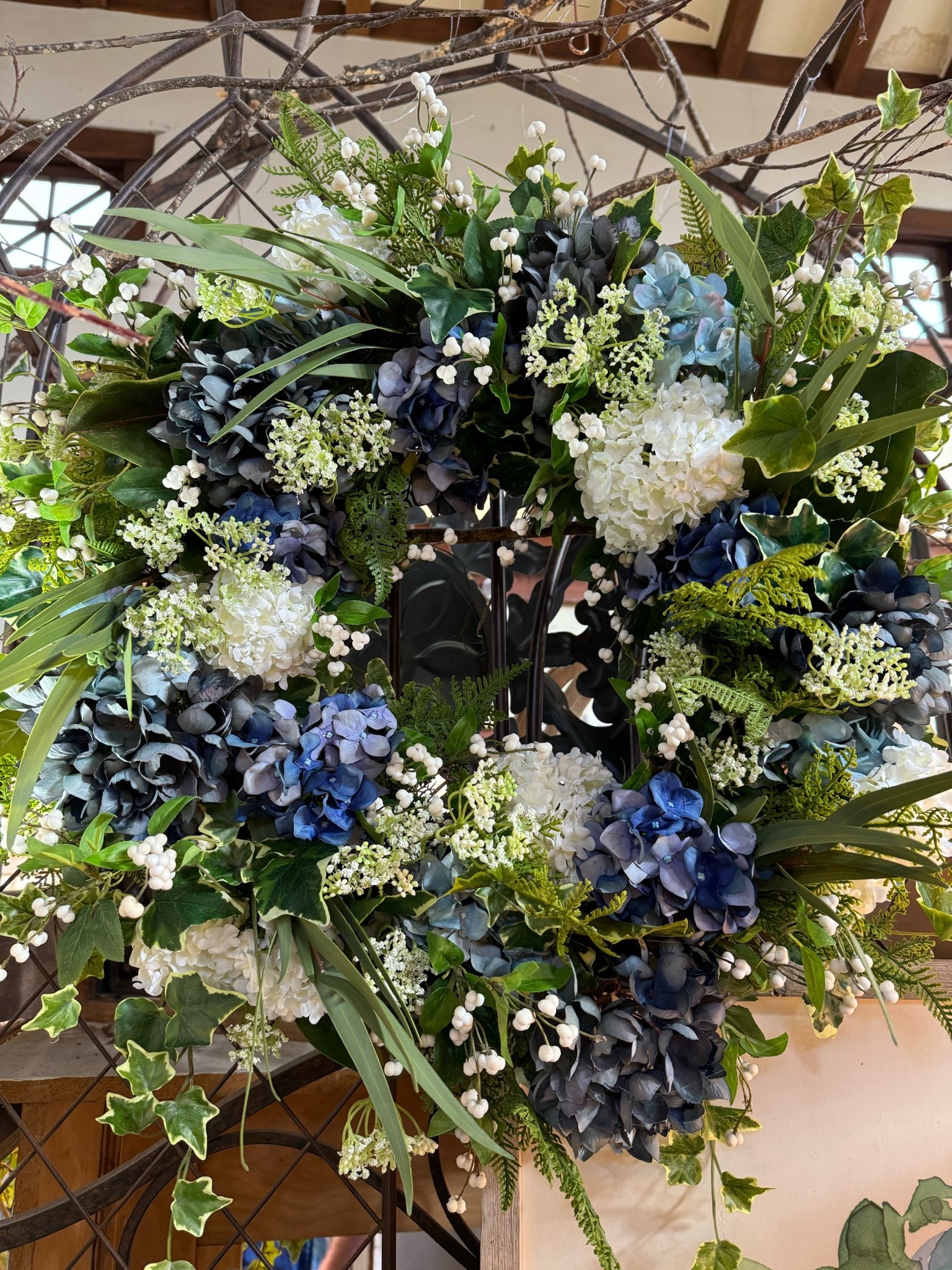 Custom Blue Bliss Wreath