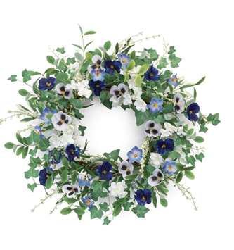 Petunia & Pansy Wreath