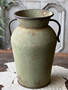 16" Metal Carthage Handled Vase