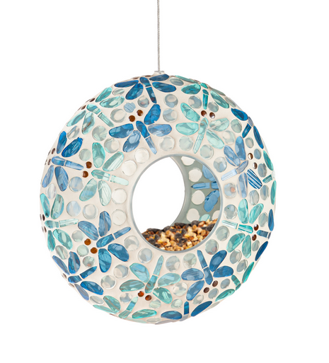 Mosaic Glass Birdfeeder (4-Colors)