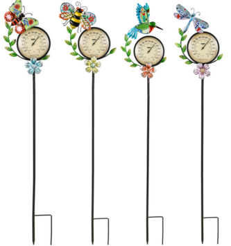 36" Thermometer Garden Stake (4-Styles)