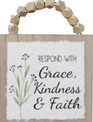 Wooden Inspirational Beaded Sign