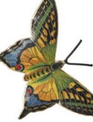 5" Metal Hanging Garden Butterfly