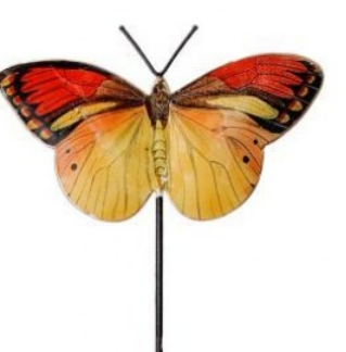 Metal Garden Butterfly Stake
