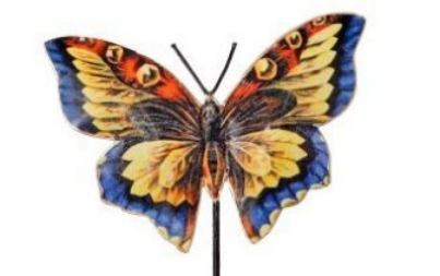 Metal Garden Butterfly Stake